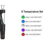 Estas son las temperaturas de calentamiento del Vaporizador 3 en 1 XVape Fyra para hierbas, wax y cartuchos 510 de cannabis