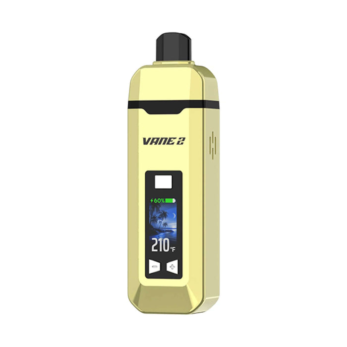 El Yocan Vane 2 en amarillo es un vaporizador para hierbas secas (cannabis) 
