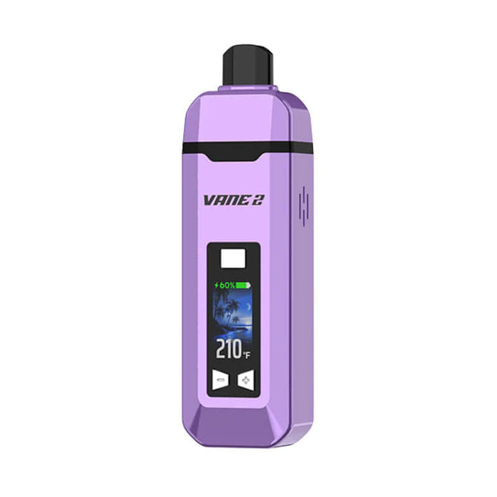 El Yocan Vane 2 en morado es un vaporizador para hierbas secas (cannabis) 