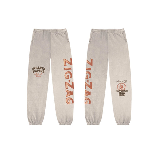 Sweatpants de Zig Zag en color café hueso