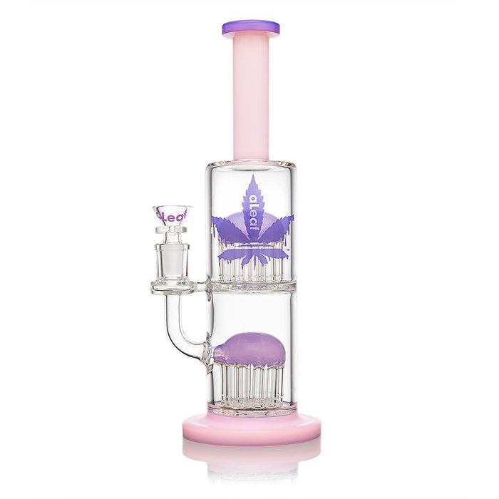 aLeaf The Double Tree de 11 pulgadas - Bong de Vidrio con Doble Percolador de Árbol e Ice Catcher