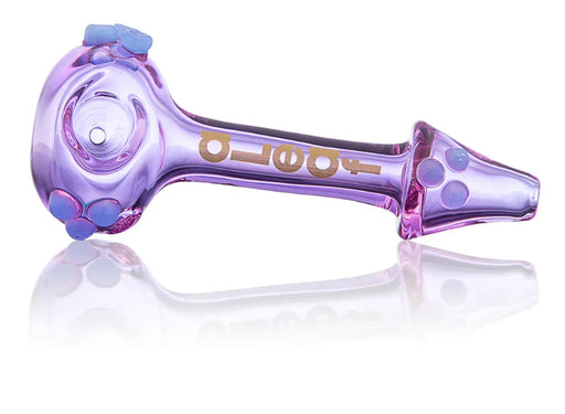 Pipa aLeaf Triple Tentacle 5" de Vidrio – Morado – Vuelo 420 Smoke Shop México