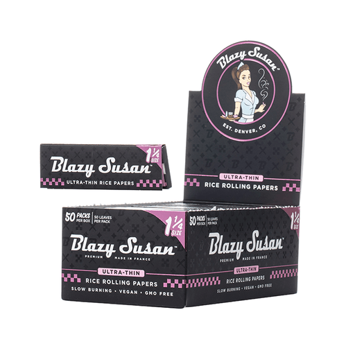 Papeles Blazy Susan Ultra Thin de Arroz – 1¼ – Vuelo 420 Smoke Shop México