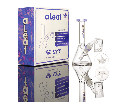 Kit aLeaf Elite Spinner Banger 14mm – Morado – Vuelo 420 Smoke Shop México