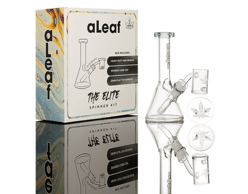 Kit aLeaf Elite Spinner Banger 14mm – Blanco – Vuelo 420 Smoke Shop México