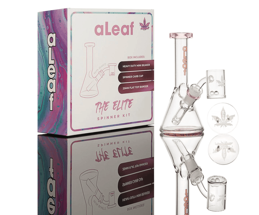 Kit aLeaf Elite Spinner Banger 14mm – Rosa – Vuelo 420 Smoke Shop México