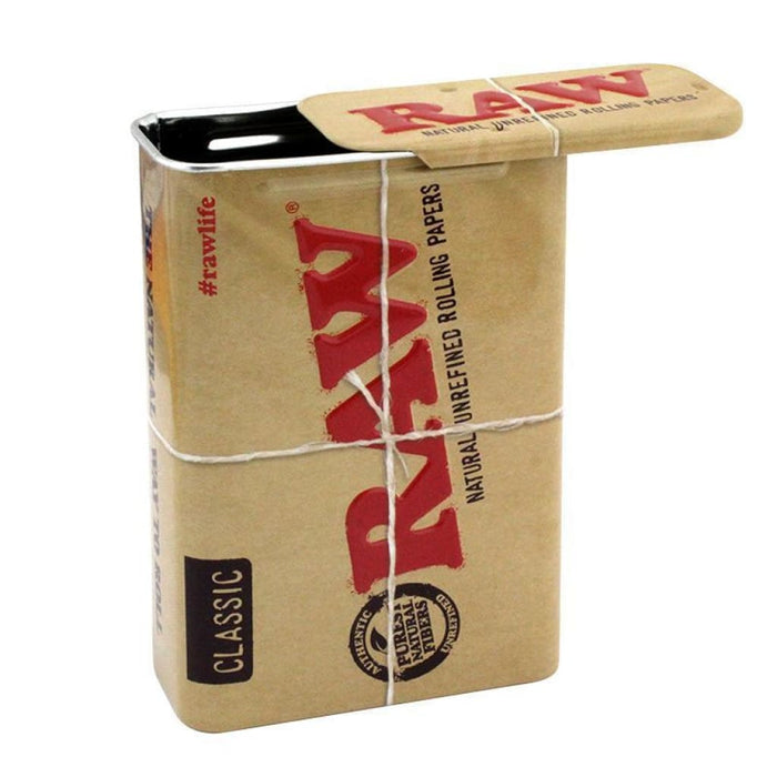 Estuches y Porta Porros RAW (Wallet, Tubo, Reserva y Latas) – Lata Metálica Deslizable – Vuelo 420 Smoke Shop México
