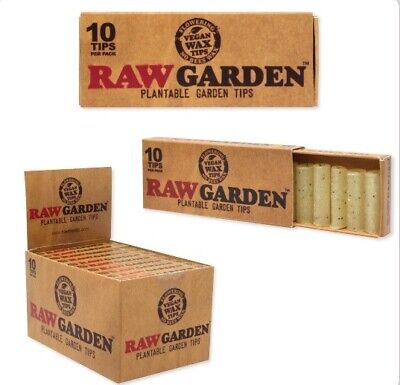 Filtros RAW Pre-rolados Caja – Garden (Plantables) – 20 paquetes de 10 – Vuelo 420 Smoke Shop México