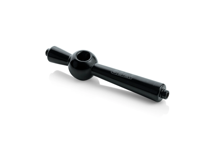 Pipa Grav Labs Deco Steamroller 5.5" de Vidrio – Negro – Vuelo 420 Smoke Shop México