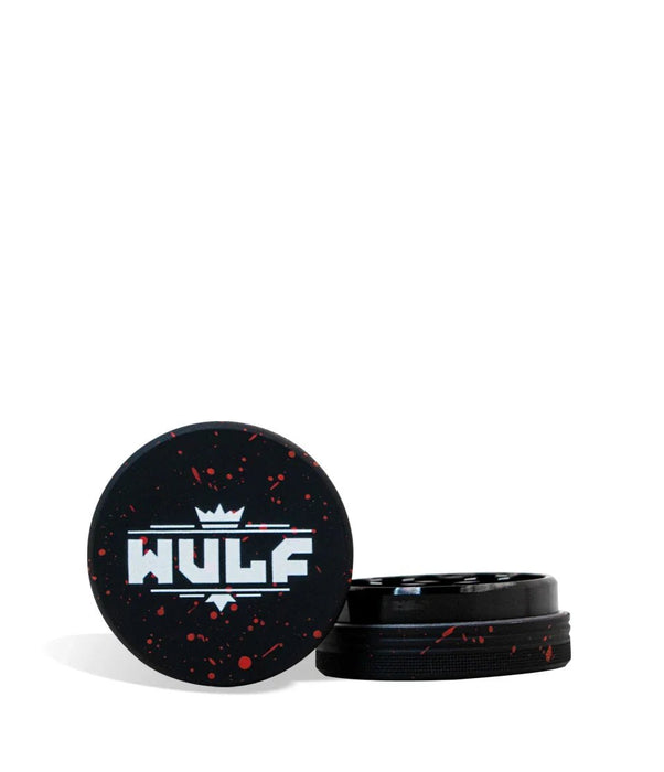 Grinder Wulf 2 Piezas 50mm Splatter – Negro con Rojo – Vuelo 420 Smoke Shop México
