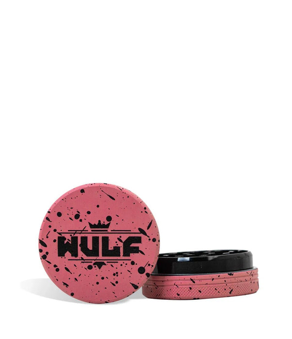 Grinder Wulf 2 Piezas 50mm Splatter – Rosa con Negro – Vuelo 420 Smoke Shop México