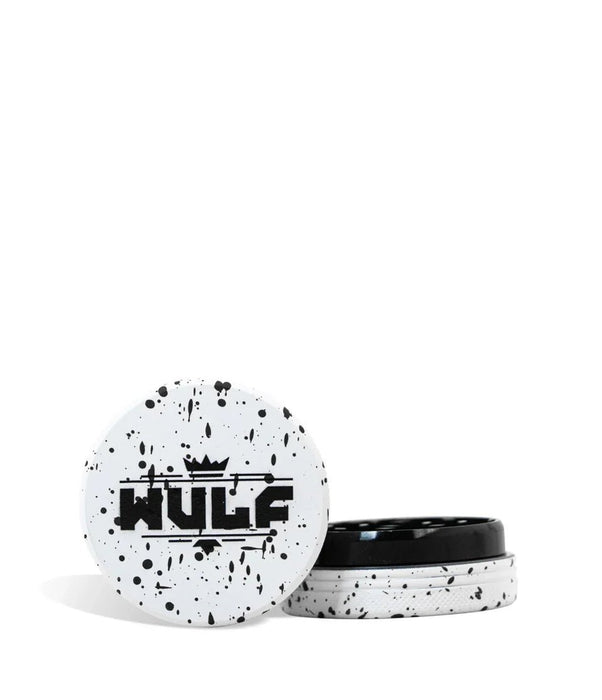 Grinder Wulf 2 Piezas 50mm Splatter – Blanco con Negro – Vuelo 420 Smoke Shop México