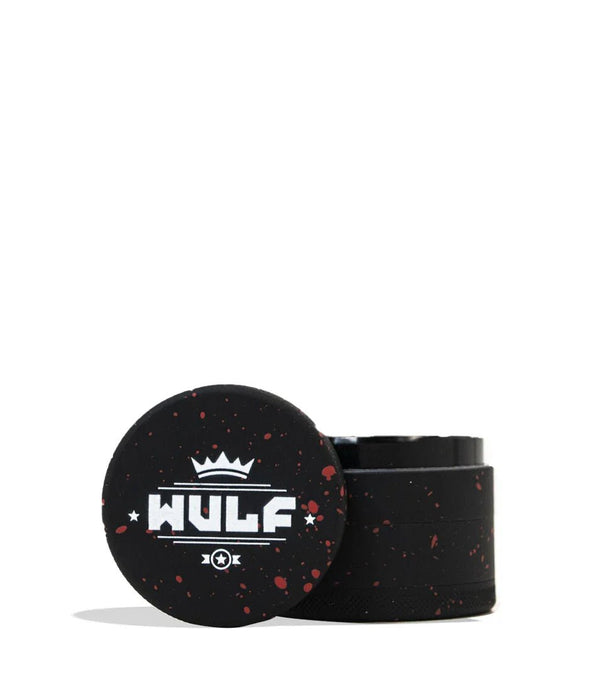 Grinder Wulf 4 Piezas 50mm Splatter – Negro con Rojo – Vuelo 420 Smoke Shop México