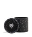 Grinder Wulf 4 Piezas 65mm con Cenicero Splatter – Negro con Blanco – Vuelo 420 Smoke Shop México