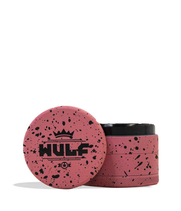 Grinder Wulf 4 Piezas 65mm Splatter – Rosa con Negro – Vuelo 420 Smoke Shop México