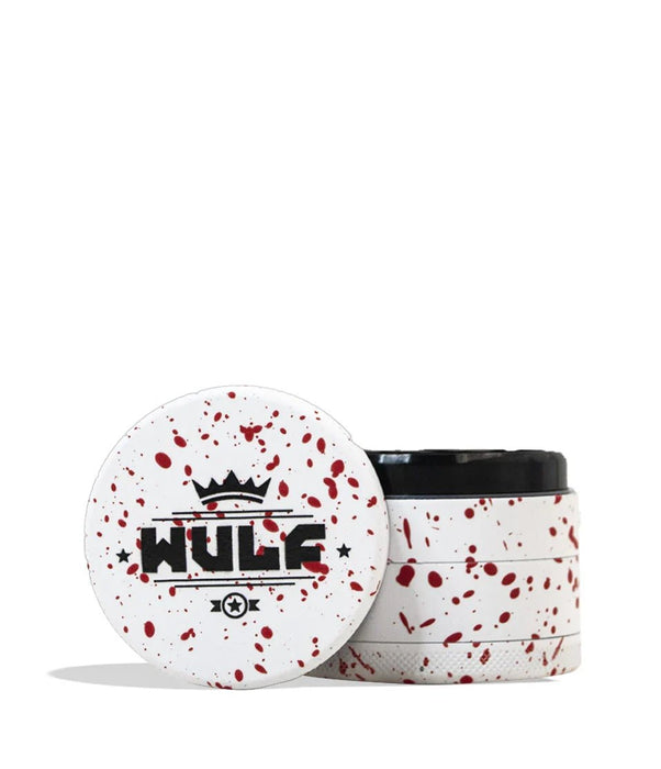 Grinder Wulf 4 Piezas 65mm Splatter – Blanco con Rojo – Vuelo 420 Smoke Shop México
